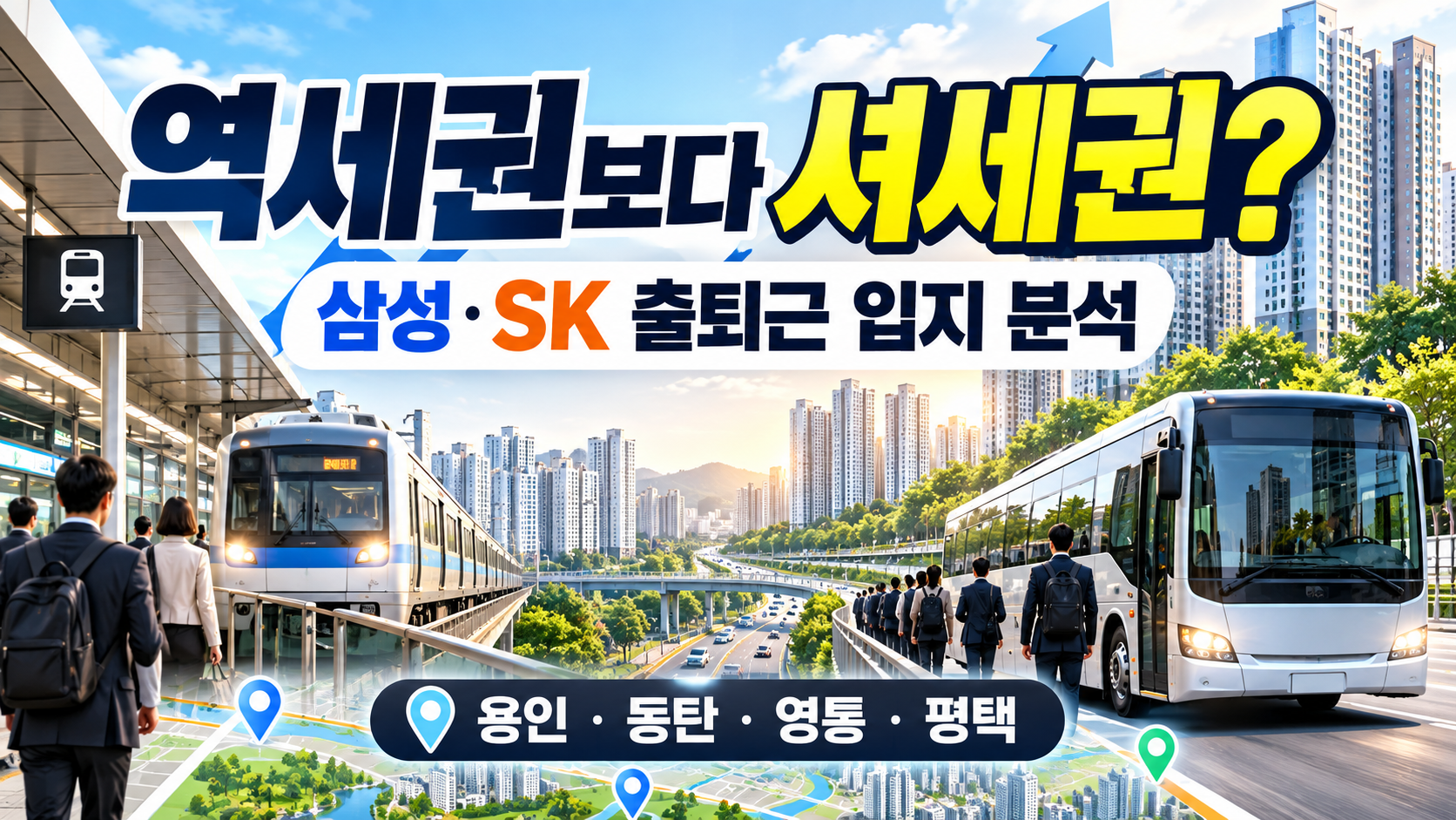 삼성전자 SK하이닉스 통근 셔틀 노선과 셔세권 아파트 분석