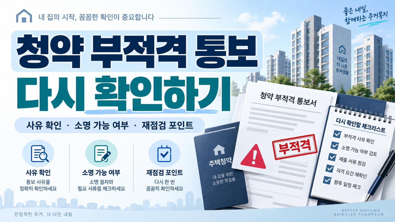 청약 부적격 통보 후 소명 기간과 준비 서류