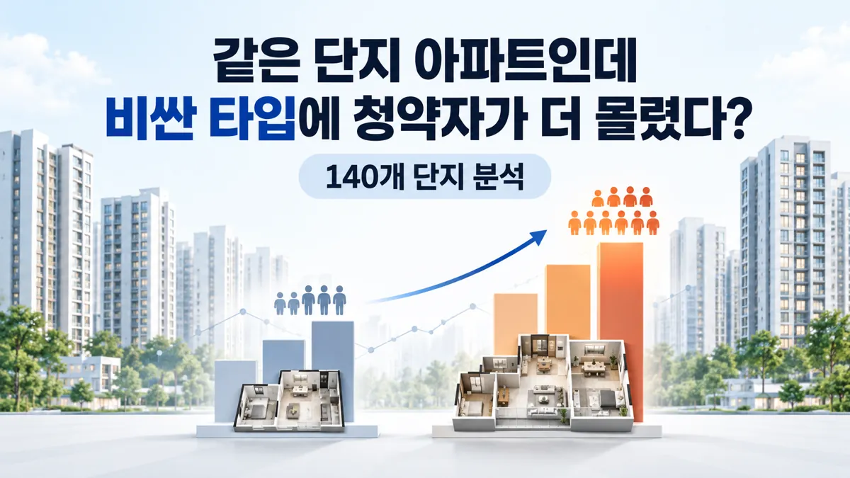 주택형별 분양가와 청약수요 관계